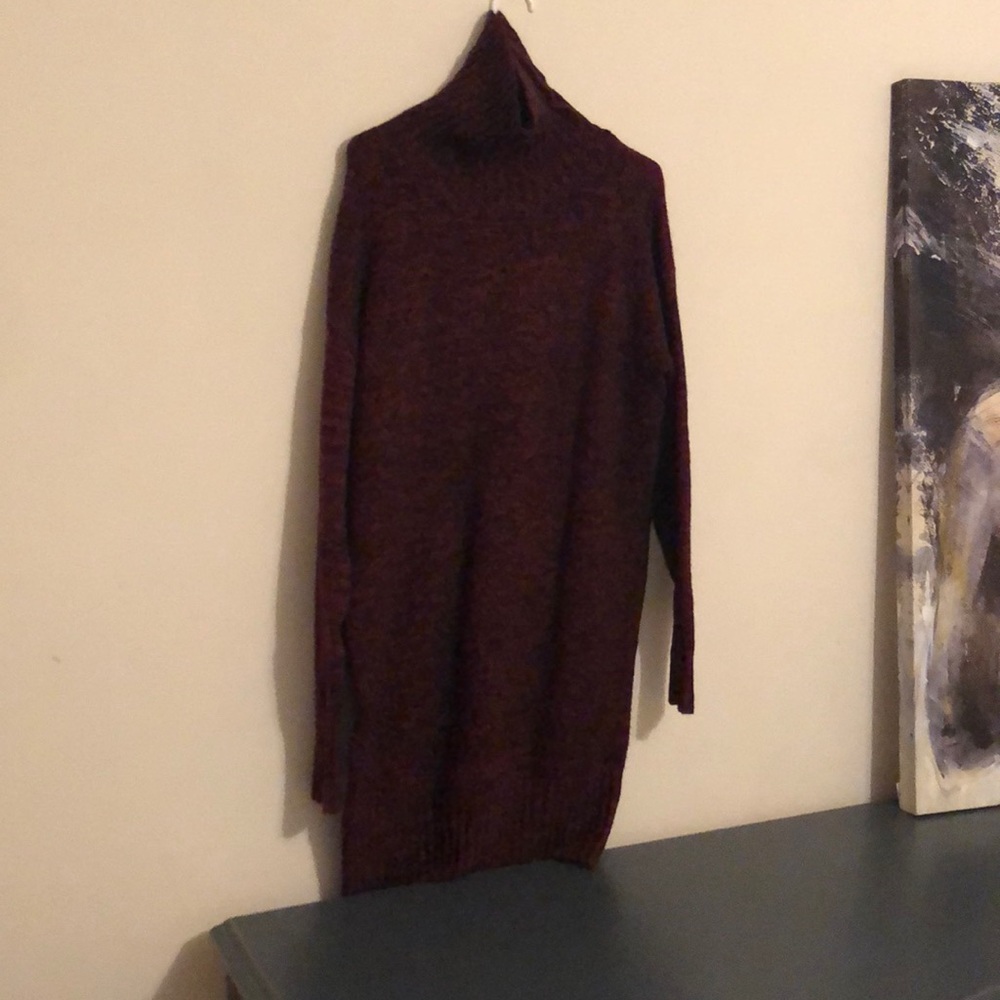 Turtleneck sweater dress